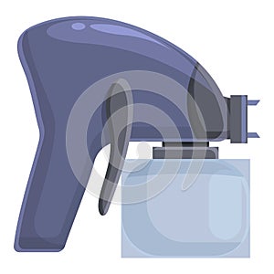 Coating sprayer icon cartoon vector. Paint gun