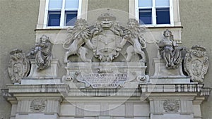 Coats of Arms at the DomQuartier Museum.