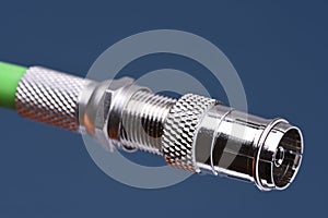 Coaxial cable plug