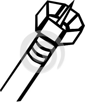 Coaxial cable vector illustration