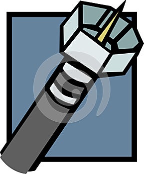 Coaxial cable vector illustration