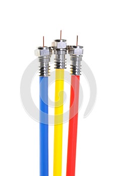 Coaxial cables with connectors