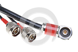 Coaxial cables with connectors