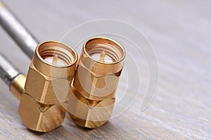 Coaxial Connectors Closeup