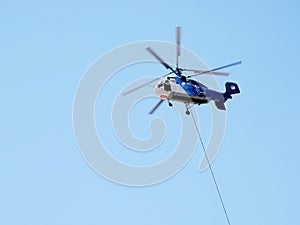 Coaxial rotored helicopter