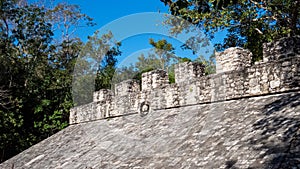 Coba: Mayan sport/games arena made of stones