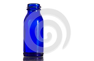 Cobalt blue antique prescription - medicine bottle photo
