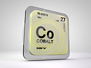 Cobalt - Co - chemical element periodic table