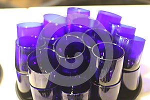 Cobalt Blue Glassware, Smalt