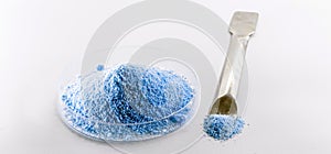 Cobalt oxide, blue pigment, used in the ceramic industry as an additive to create blue enamels in the chemical industry to produce