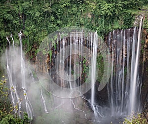 Coban Tumpak Sewu around Bromo Mountain in East Java