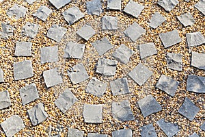 Cobble stone floor