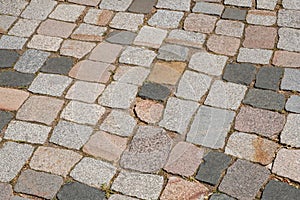 Cobble stone  floor  pavement - cobblestone sidewalk