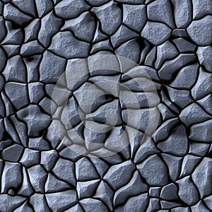 Cobble stones abstract seamless generated hires texture photo