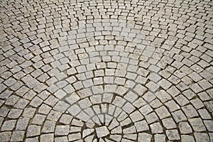 Cobble stones in circle photo