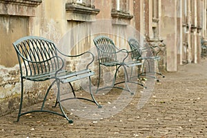 Cobbled courtyard