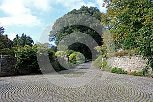 Cobbled driveway