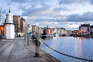 Cobbled Footpath along a Harbour