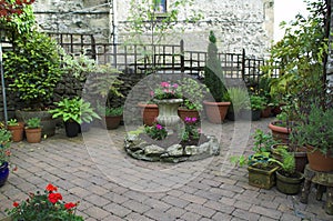 Cobbled garden