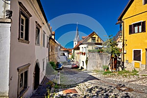 Cobbled old steet of Ljubljana