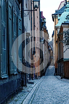 Cobbled street in Gamla Stan