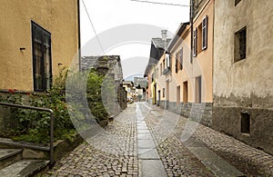 A cobbled street in Hone town