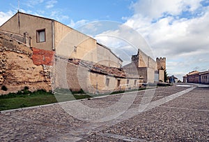 Cobbled street of UrueÃÂ±a photo