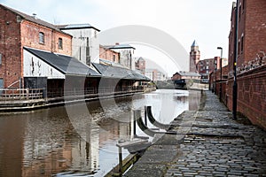 The Cobbled Towpath past Wigan Pier