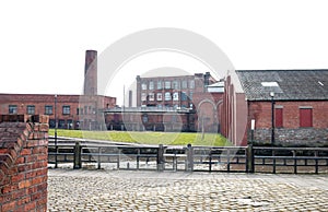 Cobbles across to Eckersley Mill