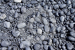 Cobbles, smooth and round