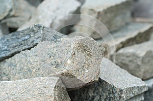 cobbles stack for decorative pavement