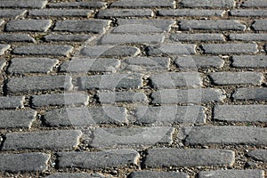 Cobbles on the street