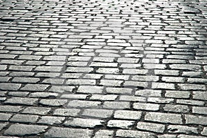 Cobbles on the street photo