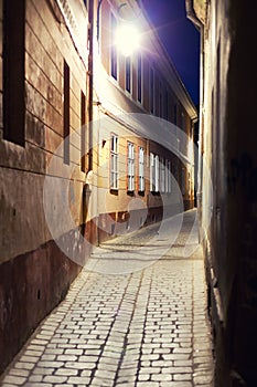 Cobblestone alley