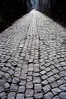 Cobblestone alley