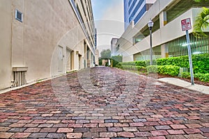 Cobblestone Back Alley Road