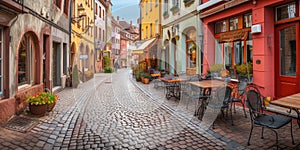 Cobblestone Charm in Historic Town. Resplendent.