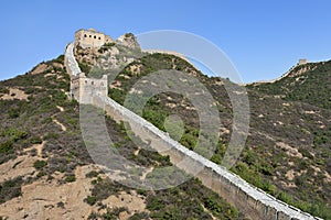 Cobblestone path up to the great Wall, Beijing, China