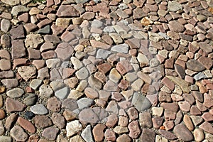 Cobblestone pavement