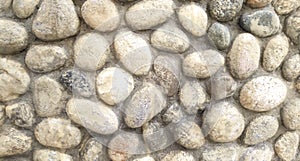 Cobblestone pavement background. Old street bricks roadway.