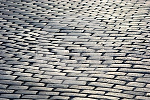 Cobblestone road background