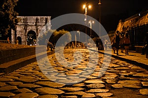 Cobblestone Roadway