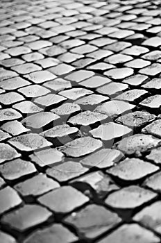 Cobblestone Roman street