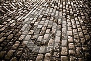 Cobblestone street