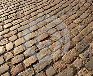 Cobblestone street
