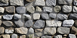 Cobblestone Wall Texture: A Seamless Pattern of Rustic Stones