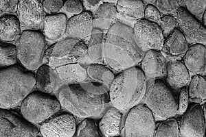 Cobblestones gray oval gray many cobbles background toning monochrome urban pattern uneven