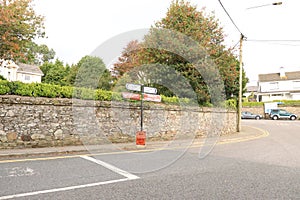 Cobh town in County Cork, Ireland - Signboard showing directions - Ireland tourism