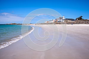 Cobo beach landscape, Guernsey