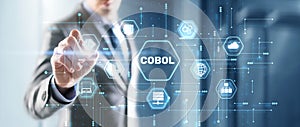 Cobol. Common Business Oriented Language. Computer programming language designed for business use